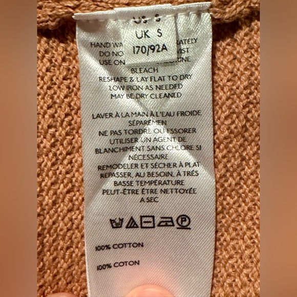 Free People FP Beach Hailee Sweater Midi Dress NWT Small Aged Terracotta Cotton - Picture 12 of 16